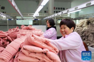 河南范縣 羽絨及制品產銷兩旺，工人干勁十足